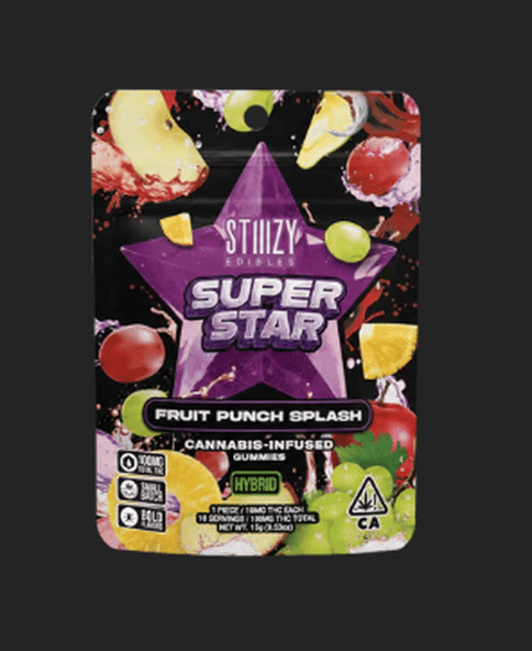 Stiiizy | Fruit Punch Splash | Super Star Gummy | Hybrid | 100mg