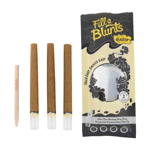Fill-a-Blunt - Glass Tip Blunt Tubes | 4pk