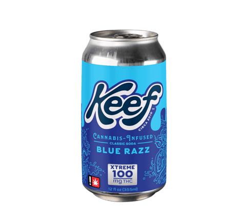 KEEF CLASSIC SODA | BLUE RAZZ | HYBRID | 100MG TOTAL | 12 FL/OZ