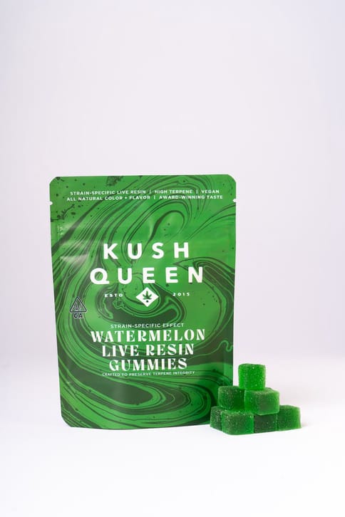 Kush Queen Watermelon Live Resin Gummies - Pink Certz