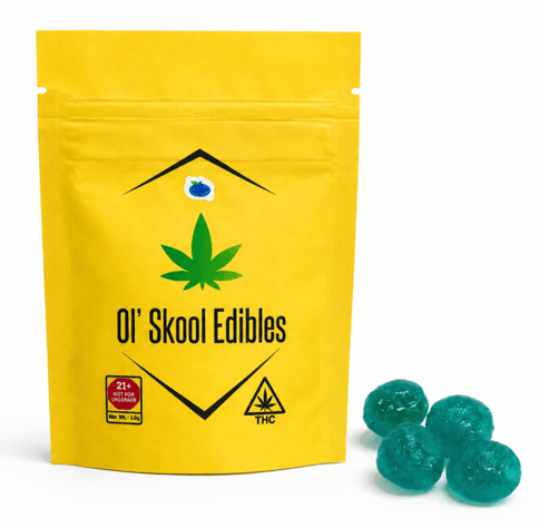 Blue Raspberry - Live Rosin Jolly Drops (Hard Candy) -50mg THC