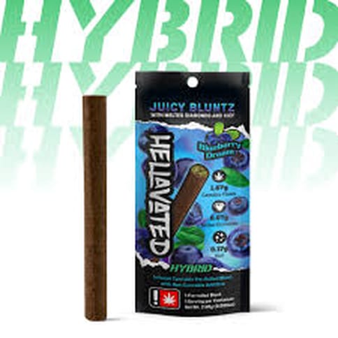 Blueberry Dream 2.5G Infused Juicy Bluntz (Hellavated)