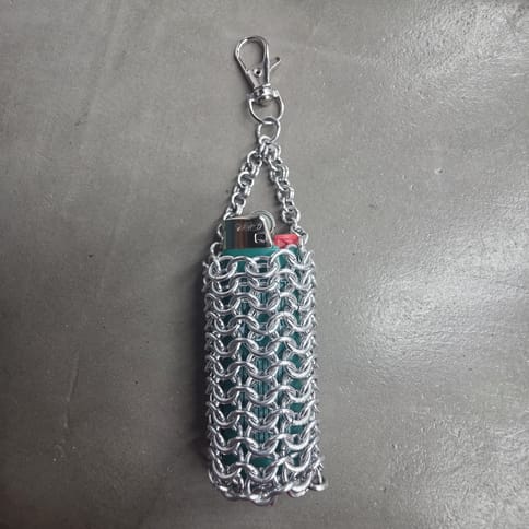 Noah Moon Lighter Keychain Holder (Silver)