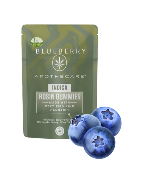Apothecare Certified Organic Blueberry Rosin Gummies