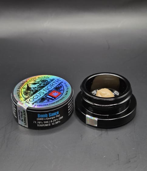Focus North | Bomb Sauce Live Hash Rosin | 1g