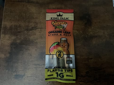 King Plam 1G Honey Mango 2 Pack Mini Roll
