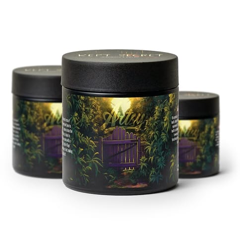 Artsy Cannabis Quarter Jar | Kept Secret 7g Med - | Artsy Cannabis Quarter Jar