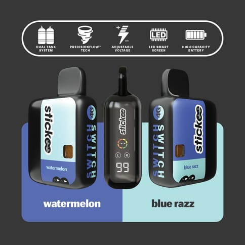Stickee 4G Live Resin x Liquid Diamonds - Watermelon & Blue Razz