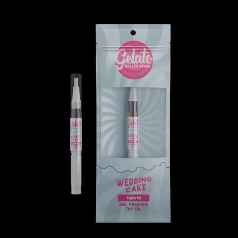 Gelato Baller Brush | Wedding Cake (H) | 2g THC Oil Brush