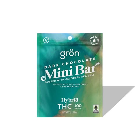Gron | Mini Dark Chocolate Bar | Edible | 100mg