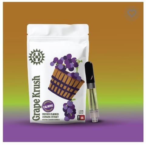 Grape kush 1G Flavored Distillate Cartridge (Higher Cultures)