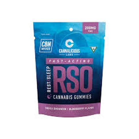 Elderberry 200mg Rest RSO Gummies | Cannalicious