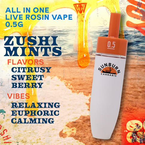 Zushi Mints 0.5g Live Rosin AIO