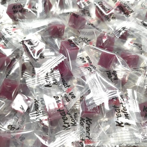 Blackberry 1:1 (100mg) Indica Karamels 10pk by Kreative Konfections