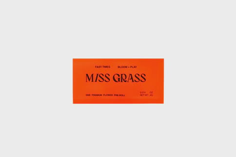 Miss Grass : Fast Times - Super Lemon Haze | 0.4G Pre-Roll