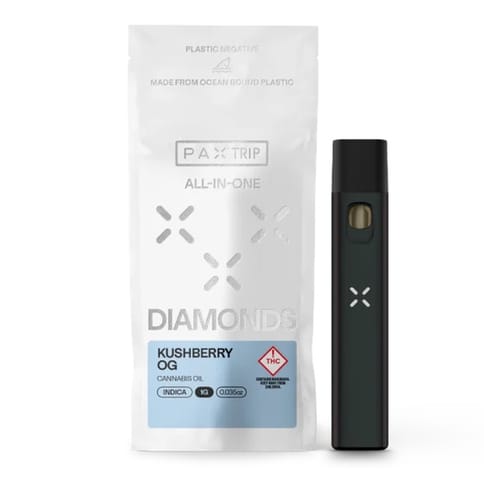 Pax Trip Diamonds AIO | Kushberry OG 1g Rec