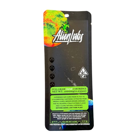 KB - ALIEN LABS - CURED RESIN VAPE - APPLESCOTTI - 1G