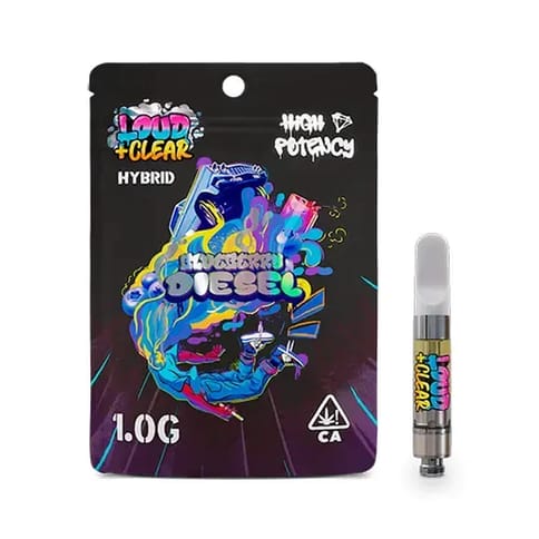 Loud & Clear | Blueberry Diesel (H) | 1g Diamond Cartridge