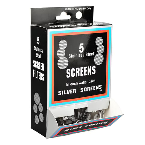 Silver/Stainless Steel Pipe Screen Filters | 5pc | 3/4"