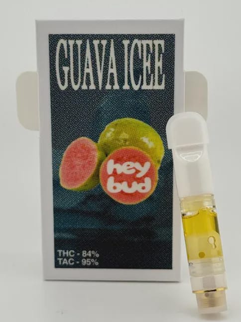Guava Icee 0.5g Live Rosin Vape Cartridge by Hey Bud