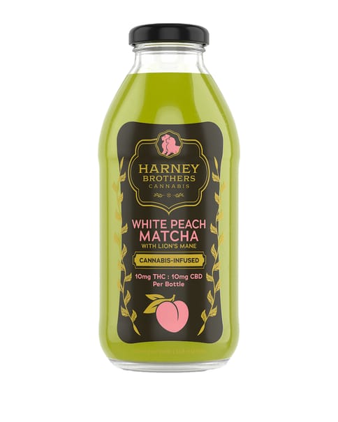 White Peach Matcha with Lions Mane - 10mg - Beverage