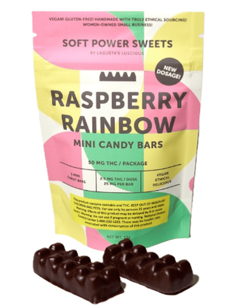 RASPBERRY RAINBOW MINI CANDY BARS