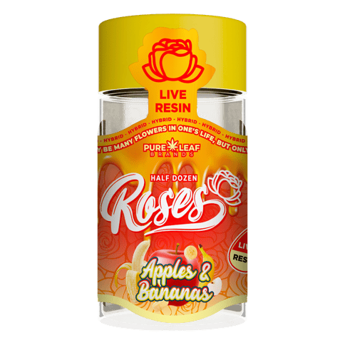 Apples & Bananas - Roses Half Dozen - Infused Pre-Roll Multi-Pack - Hybrid - 3.6G**