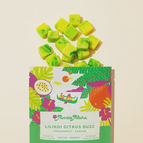 Auntie Aloha | Lilikoi Citrus Buzz (S) | 10mg THC x 10 Gummies