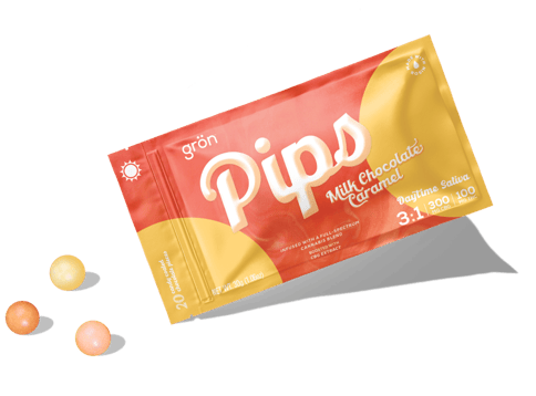 Pips Milk Chocolate Caramel 3:1 (Gron)