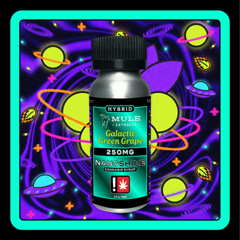 Mule - Galactic Green Grape Hybrid - 250mg THC Nanoshine Syrup