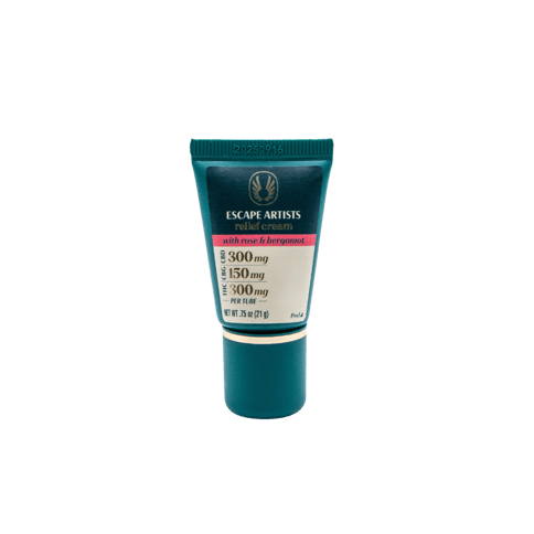 Escape Artists Relief Cream 2:1:2 | Rose & Bergamot 300mg Rec