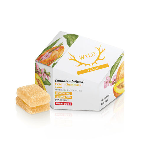 Wyld | 300mg Gummies - Peach 1:1 THC/CBD