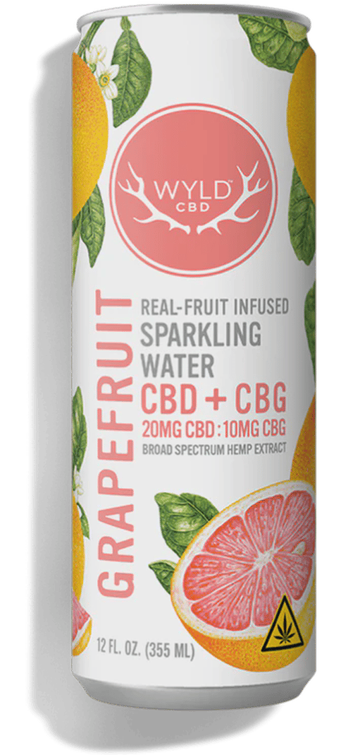 Grapefruit CBD+CBG [20mg + 10mg] Sparkling Water by WYLD CBD