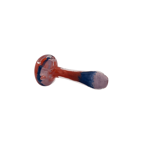 Striped Glass Bowl | Multiple Colors - Red + Blue + Purple