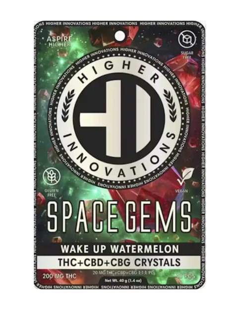 Wake up Watermelon Space Gems w CBD, CBG - 200mg