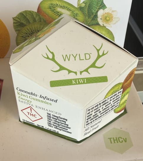 WYLD | Kiwi 1:1 THC:THCv | Gummies | 100mg | 10ct