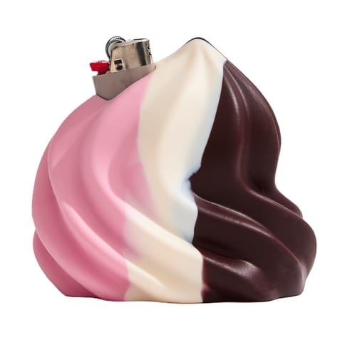Soft Serve Lighter Holder - Neopolitan