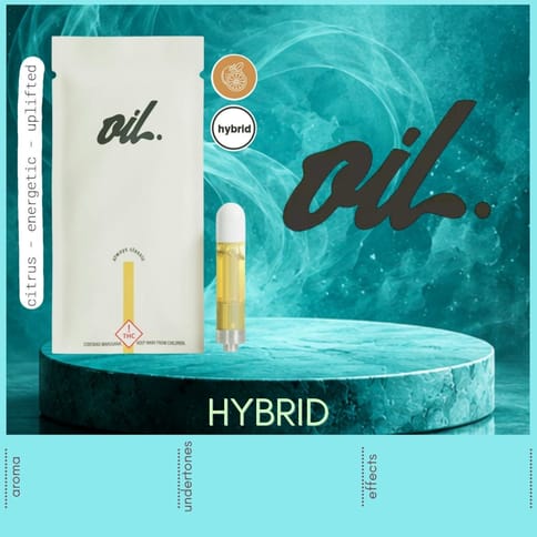 Tangerine Haze 1g Distillate Vape Cartridge by Oil by Craft | Golden Rookie