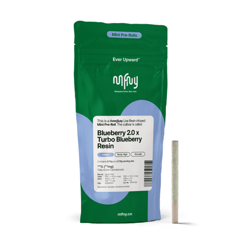 MFNY | Blueberry 2.0 x Turbo Blueberry | Live Resin Infused Pre-Roll | .75g