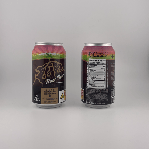 Rooted | Root Beer | THC + Adaptogens Beverage