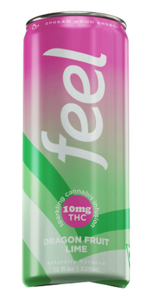 Feel Energy Dragon Fruit Lime THC:Caffiene 10mg:30mg