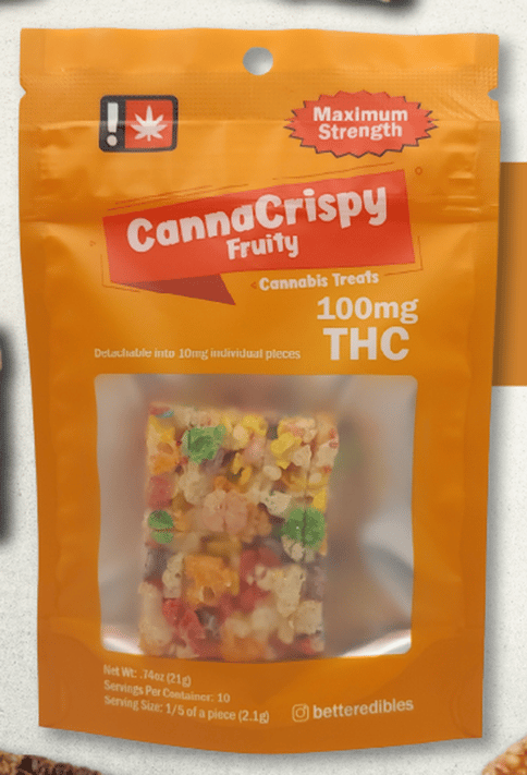 Fruity Rice Crispy 100mg Sativa (Better Edibles)