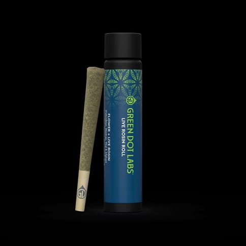 Green Dot Live Rosin Roll | Lemon Grinder + $@%&! Cake 1g Rec