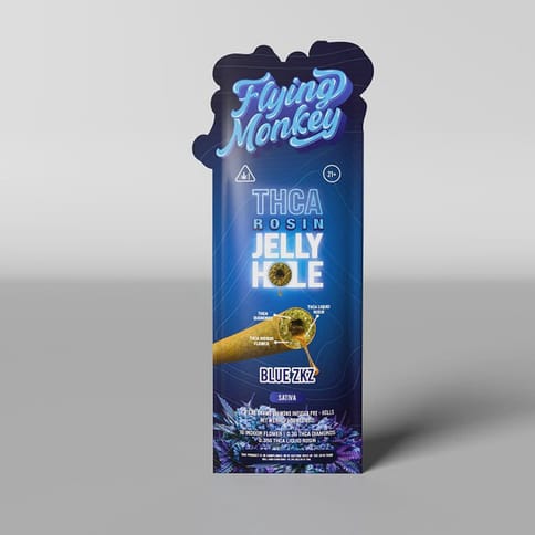 Flying Monkey Rosin Jelly Hole Prerolls 2 PK - Blue ZKZ