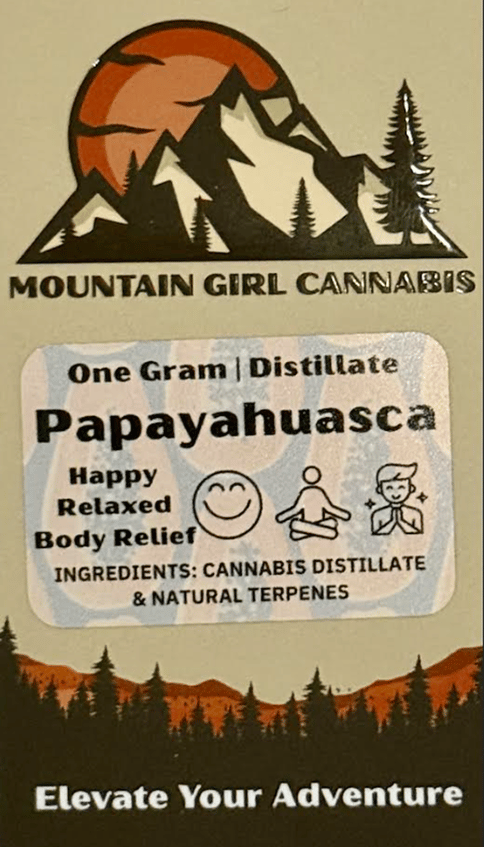 Papayahuasca 1g THC/CBG Cart Mountain Girl