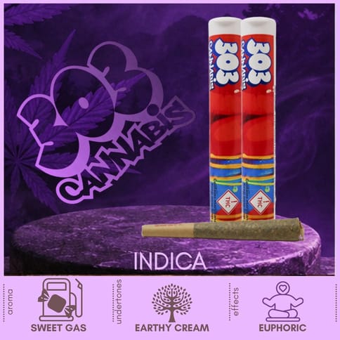 Garys Breath Indica Pre-Roll by 303 Cannabis | Golden Rookie