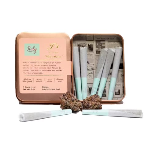 Ruby Farms Doobies - Purple Hindu Kush | 0.5G Pre-rolls 7Pk
