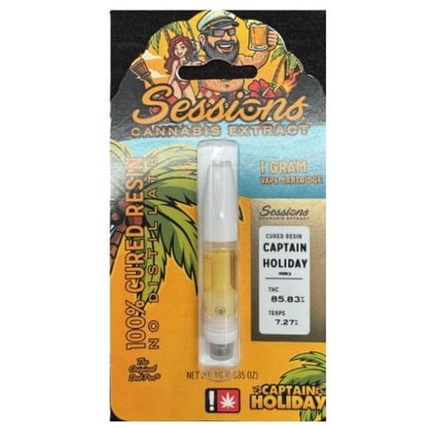 Captain Holiday Cured Resin 1G Cartridge (Sessions)