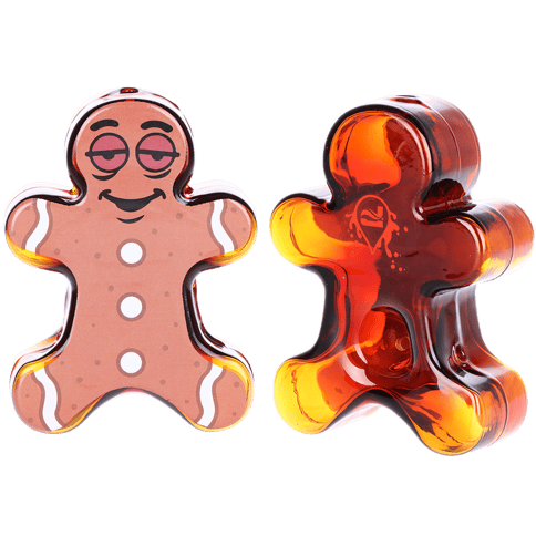 Pulsar Dazed and Delicious Ginger Bread Man Glass Hand Pipe 4.75"