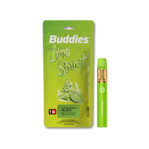 Lime Sorbet 1g Flavored Disposable (Buddies)